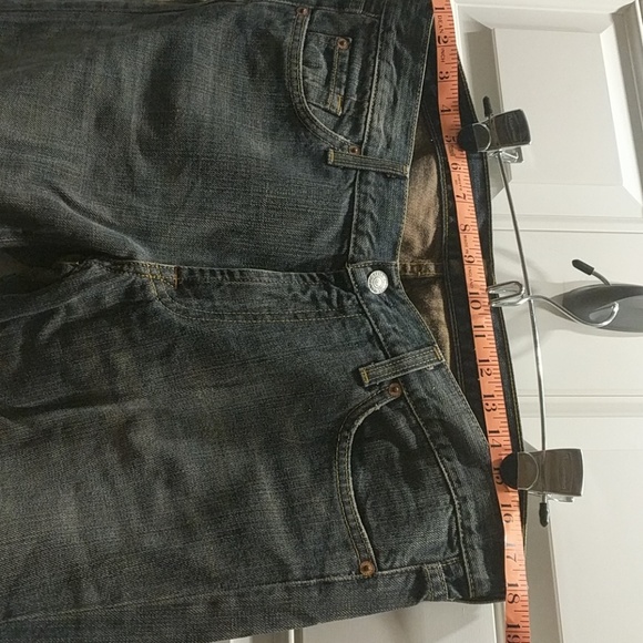 7 for All Mankind Jeans 32 bootcut dark jeans EUC - Picture 3 of 9